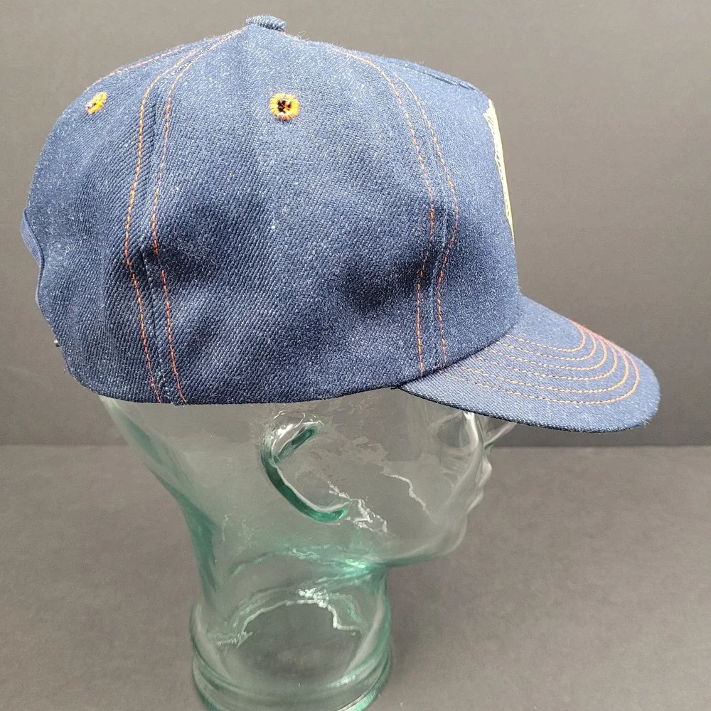 Vintage 1980s American Legion Denim Wash Snapback Hat